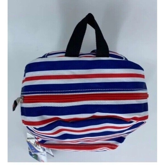 Olympia USA Backpack Cornell 18” Stripe Nautical Patriotic A-1000 UNISEX NEW - Picture 6 of 12